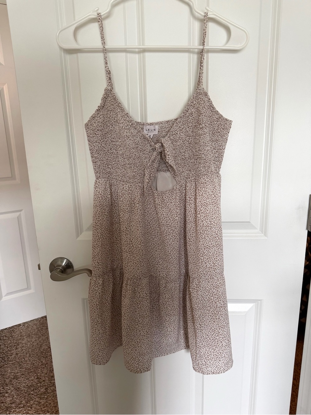 Cutout Tie-Front Sundress | Size Medium